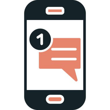 Sohbet iletisi vektör simgesi