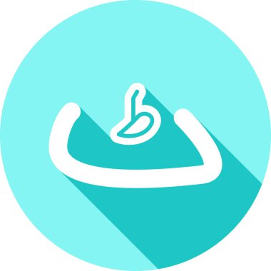 Bir b eksikliği simgesinin vektör çizimi