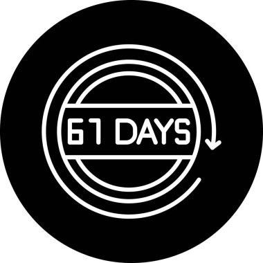 5 günlük simge, vektör illüstrasyonu