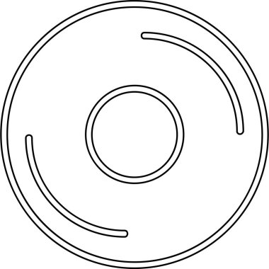 Dairesel bir simgenin vektör illüstrasyonu