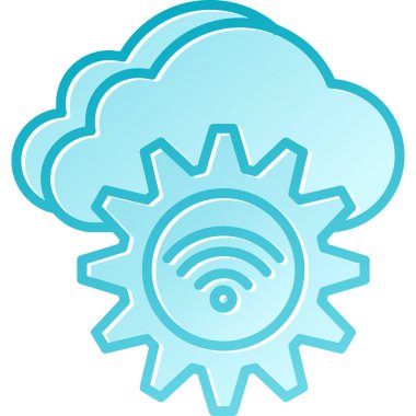 Bulut teknolojisi kavramının vektör illüstrasyonu