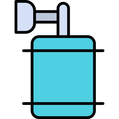 Alkol ikonu. taslak içecek içecek vektör simgesi rengi düz izole