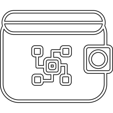 Para simgesine sahip akıllı telefon, taslak biçimi