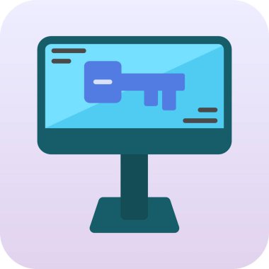 bilgisayar web simgesi, vektör illüstrasyonu