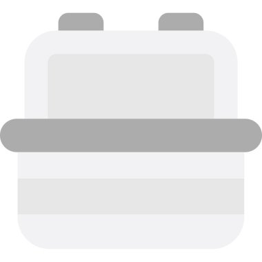 Beyaz arkaplanın düz simgesi