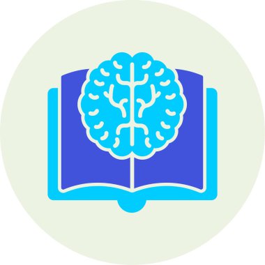 Beyin. Web simgesi basit illüstrasyon