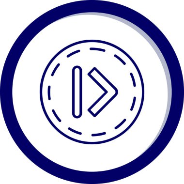 Tek bir simgenin vektör illüstrasyonu