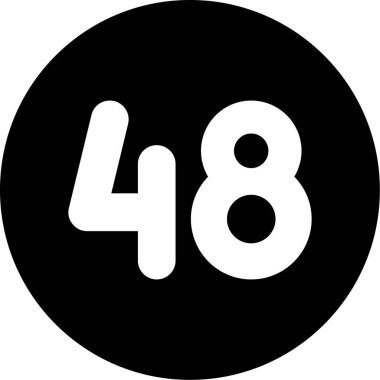 Vektör illüstrasyonu, numara 6, 4, 6, 5