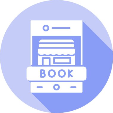 Kitap. Web simgesi basit illüstrasyon