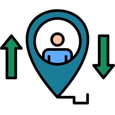 konum. Web simgesi basit illüstrasyon