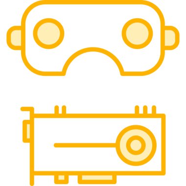 robot. Web simgesi basit illüstrasyon