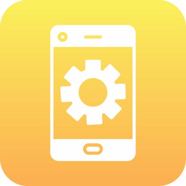 cep telefonu ayarı simgesi düz biçimli