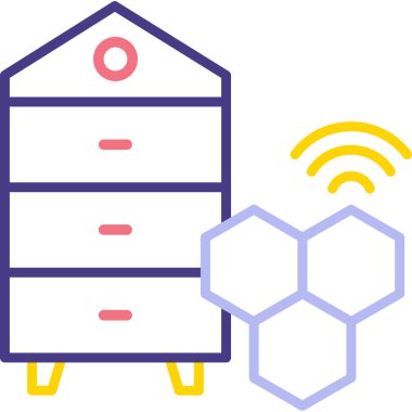 Veri merkezi. Web simgesi basit tasarım