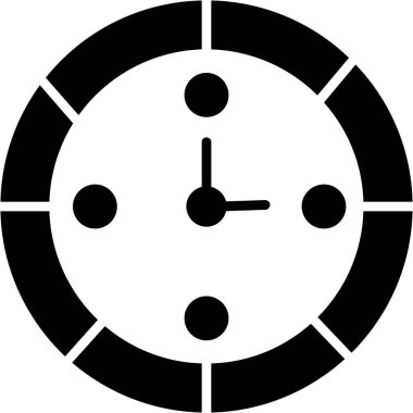 saat zaman simgesi ana hat biçiminde