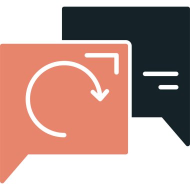 Sohbet mesajı vektör illüstrasyonu