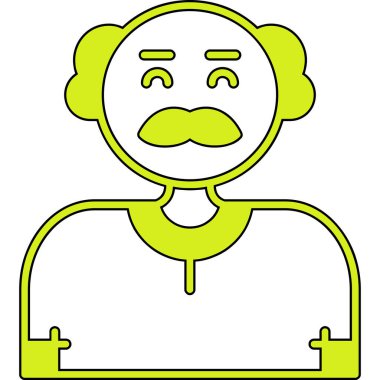 avatar male icon, vector illustration