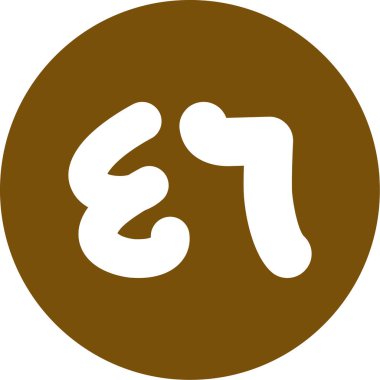 Modern b 'nin vektör illüstrasyonu eksik simgesi