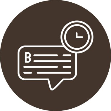 Konuşma simgesi, vektör illüstrasyonu