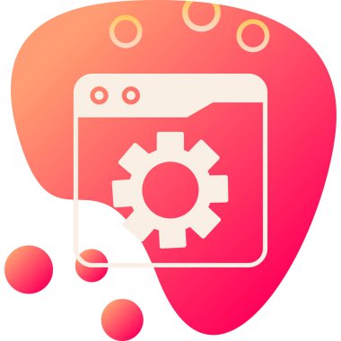 Seo simgesinin vektör illüstrasyonu