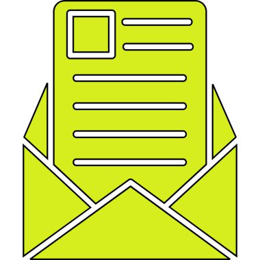 Bir harf simgesinin vektör illüstrasyonu