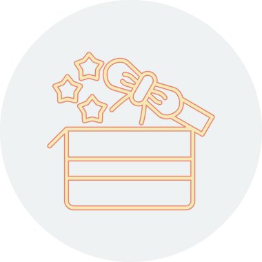 Çizgi film simgesinin vektör çizimi