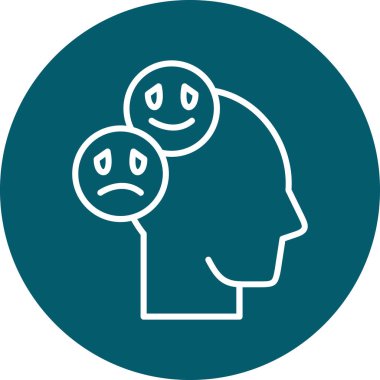 Kabarcık simgesi olan iki kişi, vektör illüstrasyonu