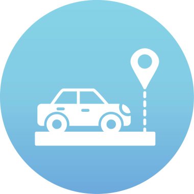 Yol işareti simgesi. vektör illüstrasyonu