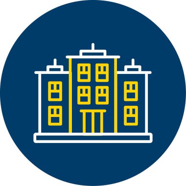 Üniversite ikon vektör illüstrasyonu