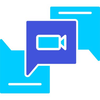 Konuşma balonu simgesinin, basit vektör çizim