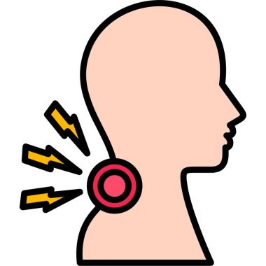 Kulak ikonu. Web için taslak çizim vektör işareti sembolü