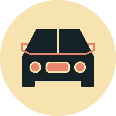 araba simgesi vektör illüstrasyonu