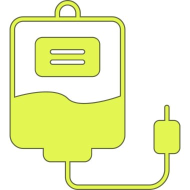 Yeşil ve sarı elektrik prizli beyaz arkaplan çizimi