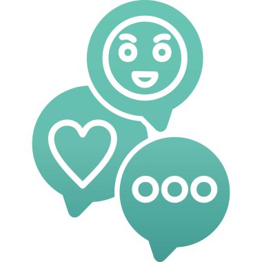 Mutlu emoji yüz simgesi doldurulmuş dış hat biçimi