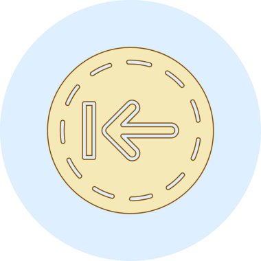 Bozuk para simgesinin vektör illüstrasyonu