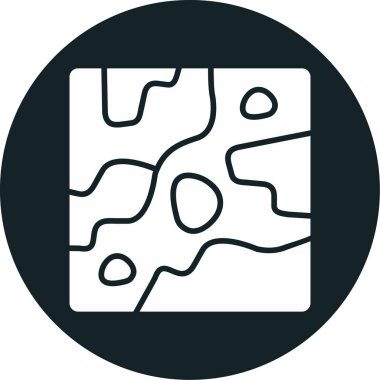 Harita gezinme konumu simgesi doldurulmuş dış hat biçimi