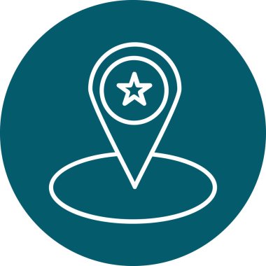 Harita işaretleyici vektör illüstrasyonuName