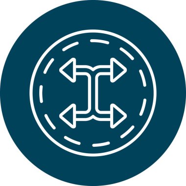 ok simgesi vektör illüstrasyonu