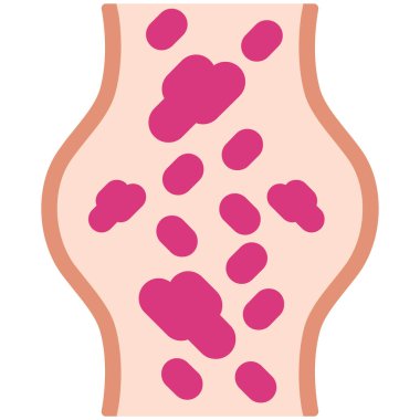 İnsan derisi, illüstrasyon, beyaz arkaplan üzerindeki vektör.