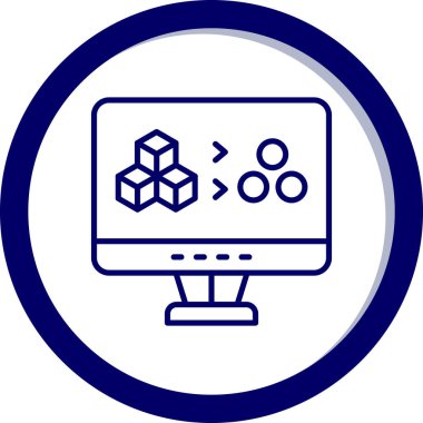 seo modern simgesinin vektör illüstrasyonu