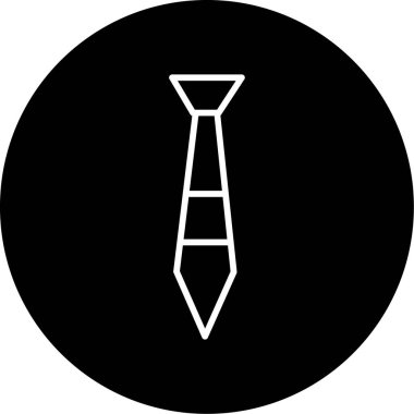 Bir kravat simgesinin vektör illüstrasyonu