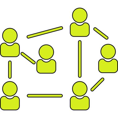 ağ paylaşım simgesi çizimi