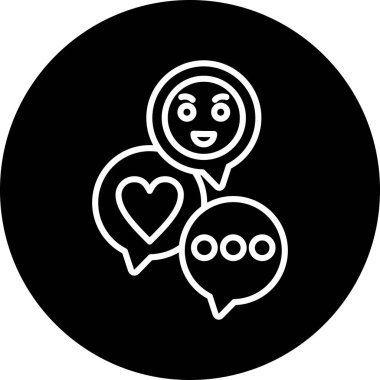 Aşk simgesinin vektör çizimi, basit bir kavram