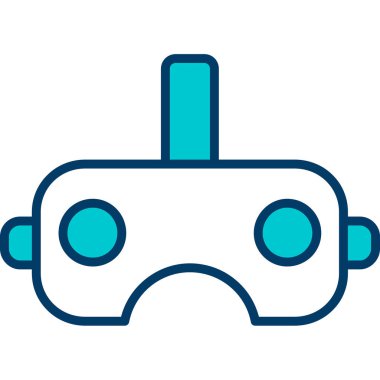 vr oyun simgesi vektör çizimi