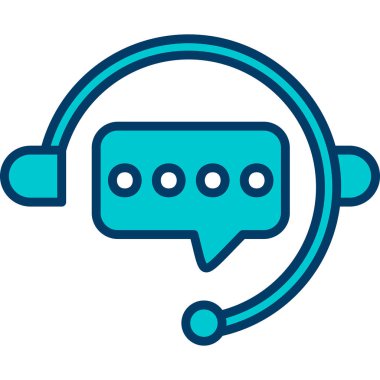 Konuş. Web simgesi basit illüstrasyon