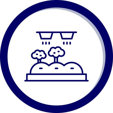 Modern simgenin vektör illüstrasyonu