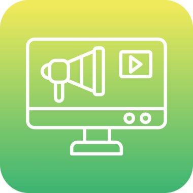 Güzel Sözcü Glyph Vektör Simgesi