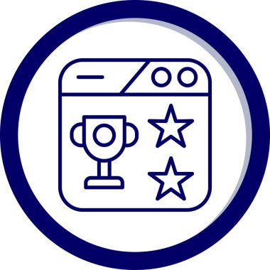 Ödül kupası. vektör illüstrasyonu