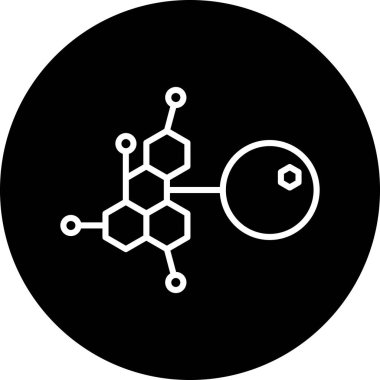 Projeniz için vektör molekül simgesi