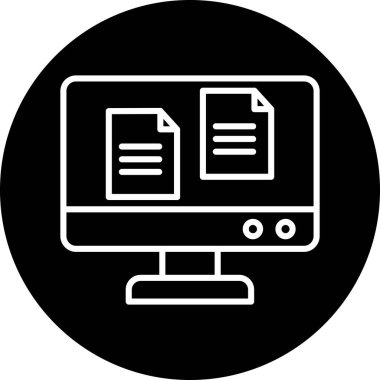 bilgisayar simgesi vektör illüstrasyonu