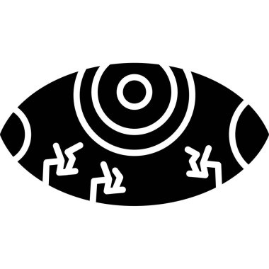 Göz simgesi, vektör illüstrasyonu